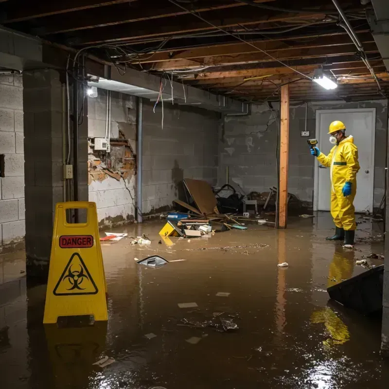 Flooded Basement Electrical Hazard in Windsor, VT Property